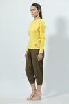 Grl Pwr One Shoulder Full Sleeve Top