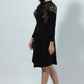 High Neck Full Sleeve Midi Dress