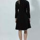 High Neck Full Sleeve Midi Dress