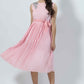 Pleated Skirt Style Midi Dress