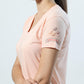 Enough Is Enough V-neck Jersey Peach Melba Top