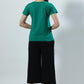 I'm Enough V-neck Jersey Green Top