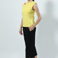 Fight like a Girl padded muscle Yellow T-shirt