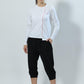 Don't Hate Meditate Full Sleeve White Top