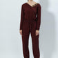 Full Length Casual Fired Brick Trouser