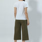 I'm Enough V-neck Jersey White Top