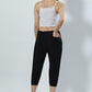 Ankle Length Casual Black Trouser