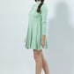 Bumblebees Embroidered Casual Mini Dress With Sleeves