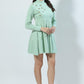 Bumblebees Embroidered Casual Mini Dress With Sleeves