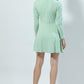 Bumblebees Embroidered Casual Mini Dress With Sleeves