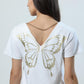Casual Dress Chain And Butterfly Details