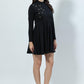 Bumblebees Embroidered Casual Mini Dress With Sleeves