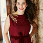 Pleated Skirt Style Midi Dress