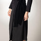 Wrap Front Long Jacket With Kundan Work