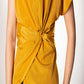 Mustard Side Twist Tunic