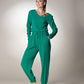 Full Length Casual Green Trouser