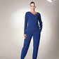 Full-Length Casual Blue Trouser