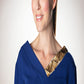 V-neck Full Sleeve Blue Top With Sequins Work