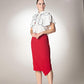 Mother's Love Button Down Top With Cape Detail