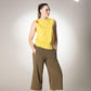 Fight like a Girl padded muscle Yellow T-shirt