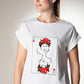 White Frida Kahlo Tshirt