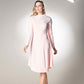 High Neck Full Sleeve Midi Dress