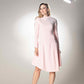 High Neck Full Sleeve Midi Dress