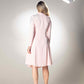 High Neck Full Sleeve Midi Dress