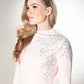 High Neck Full Sleeve Midi Dress
