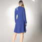 High Neck Full Sleeve Midi Dress