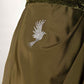 Bird Embroidered Wrap Olive Style Dress