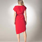Bird Embroidered Wrap Popcorn Red Style Dress