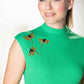Dragonfly Embroidered Bodycon Mini Dress