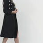 Wrap Front Long Jacket With Kundan Work