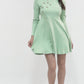Bumblebees Embroidered Casual Mini Dress With Sleeves
