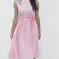 Pleated Skirt Style Midi Dress